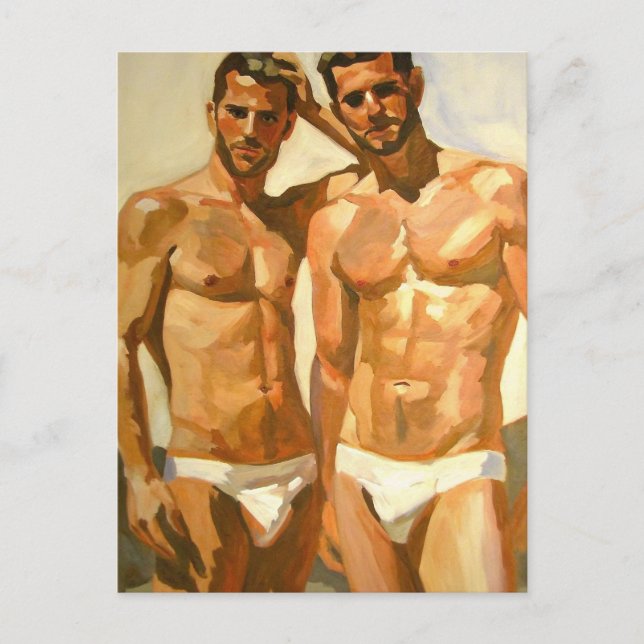 Sunlit Figures: Bold Study in Sensation Postkarte (Vorderseite)