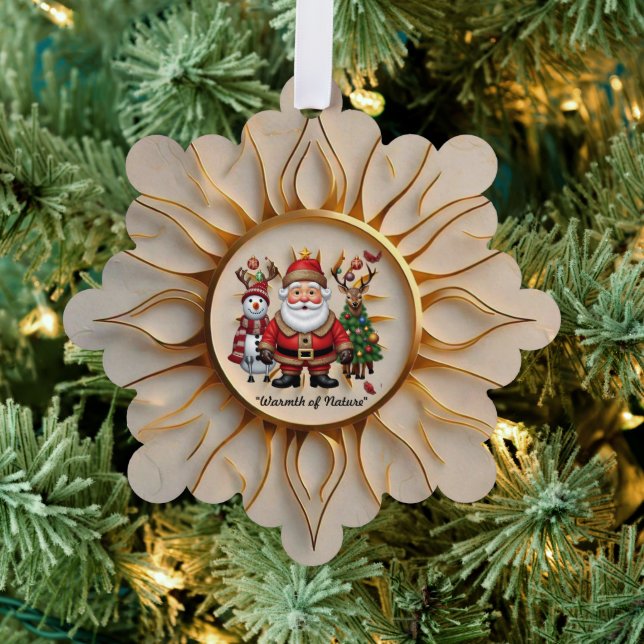 "Sunlit Golden Hour" Ornament Karte (Insitu (Baum))