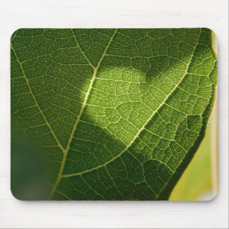 Sunlit Heart Leaf Mouse Pad Mousepad