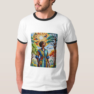 Sunlit Mosaik Queen Fall Art T-Shirt