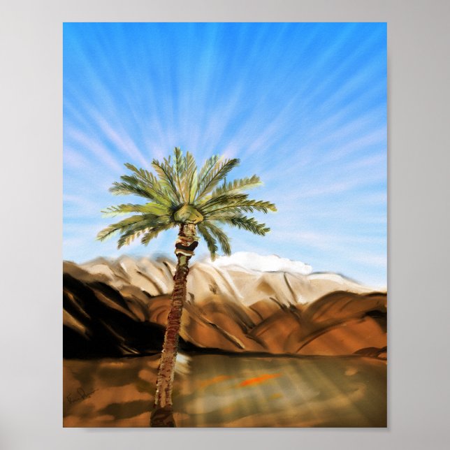 Sunlit Oasis : Poster de survie pour la vie (Devant)