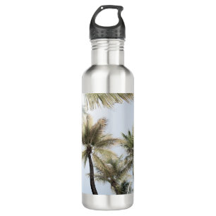 Sunlit Palm Jungle #1 #tropic #wall #art Edelstahlflasche
