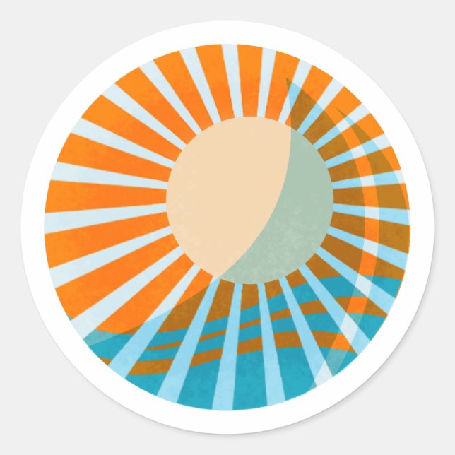 Sunlit Sail Sticker Orange (Vorderseite)