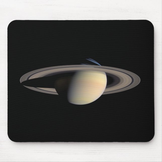 Sunlit Saturn Gas Giant Planet von Cassini Mousepad (Vorne)
