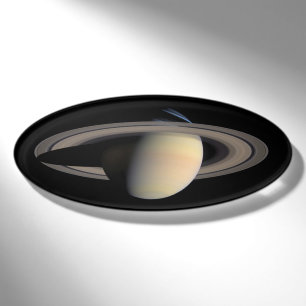 Sunlit Saturn Gas Giant Planet von Cassini Namenschild