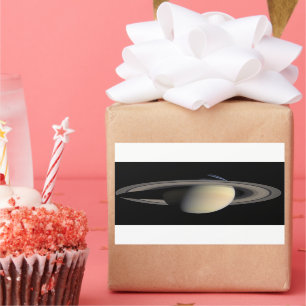 Sunlit Saturn Gas Giant Planet von Cassini Rechteckiger Aufkleber