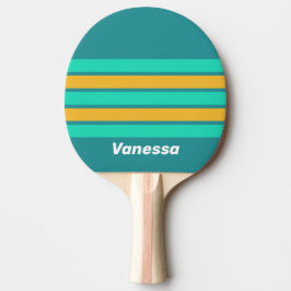 Sunlit Seas Across Striping with Name Tischtennis Schläger
