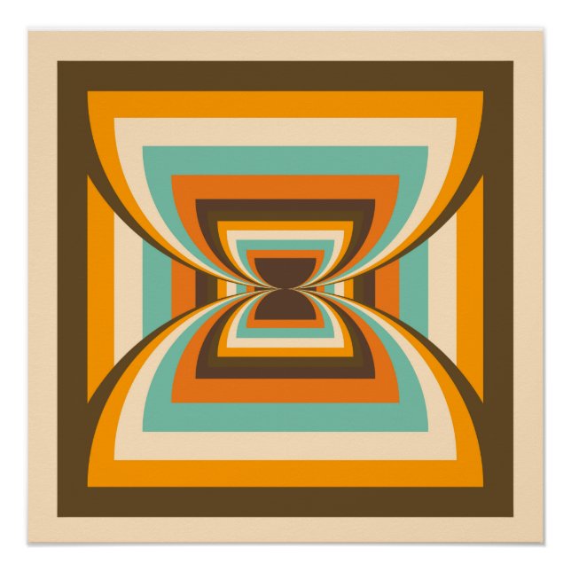 "Sunlit Serenity - Yellow Wall Art" Poster (Vorderseite)