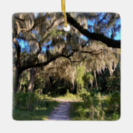 Sunlit Spanish Moss Keramikornament