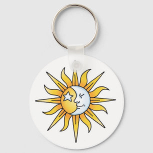 Sunmond-u. -stern-Schlüsselanhänger Schlüsselanhänger