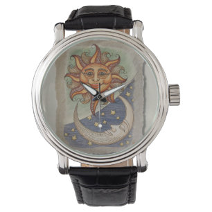Sunmond u. -sterne armbanduhr