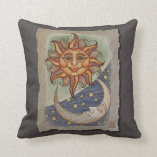 Sunmond u. -sterne kissen