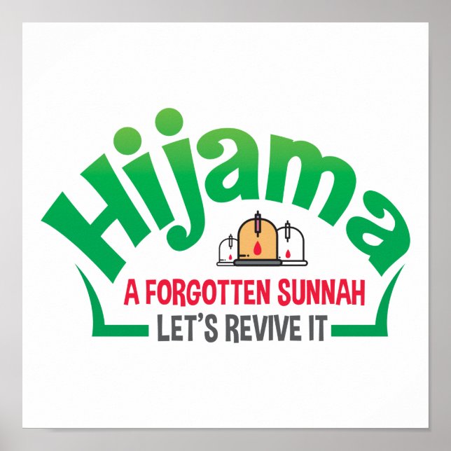 Sunna: Hacamat: Cupping: Cupping Therapy: Hijama Poster (Vorne)
