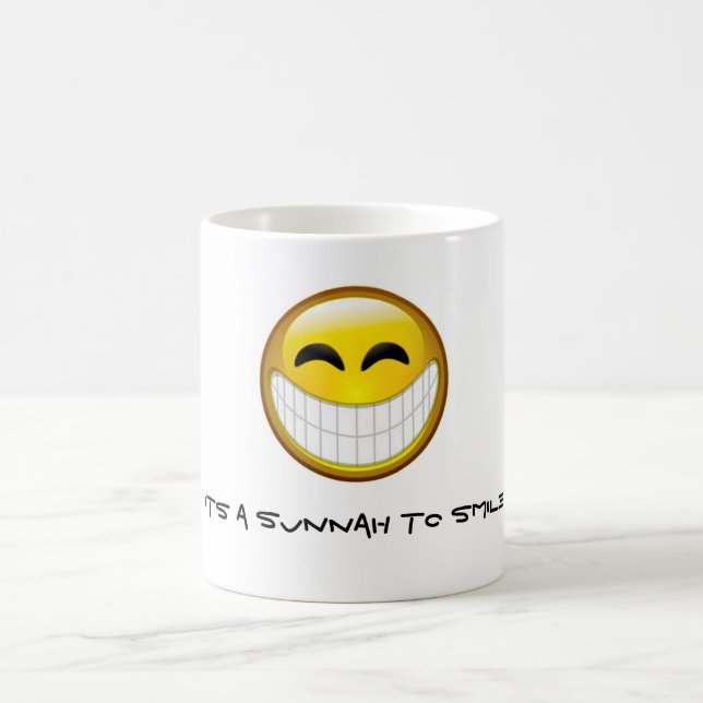 Sunnah zum zu lächeln kaffeetasse (Mittel)