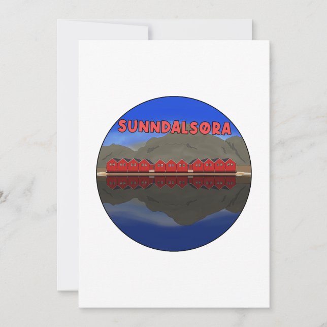 Sunndalsøra Dankeskarte (Vorderseite)