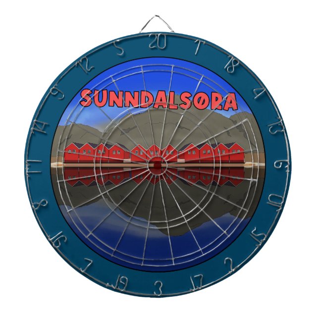 Sunndalsøra Dartscheibe (vorne)
