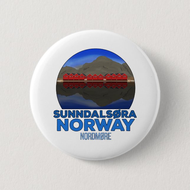 Sunndalsøra Nordmøre Norwegen Button (Vorderseite)
