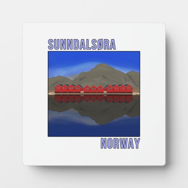 Sunndalsora Norwegen Skandinavien Fotoplatte (Vorderseite)
