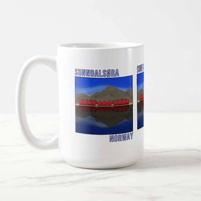 Sunndalsora Norwegen Skandinavien Kaffeetasse (Links)
