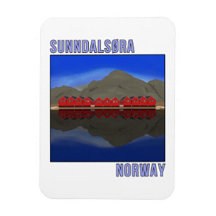 Sunndalsora Norwegen Skandinavien Magnet
