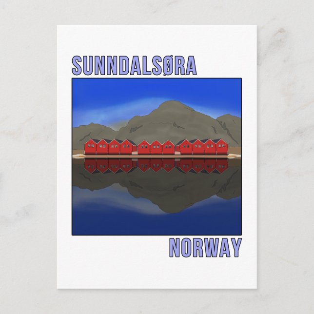 Sunndalsora Norwegen Skandinavien Postkarte (Vorderseite)