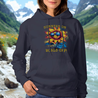 Sunnies On, World Off ! - Sweat - shirt à capuche