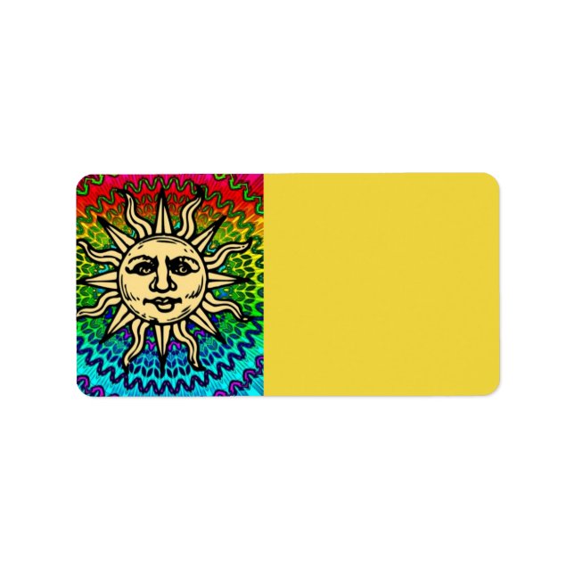Sunny Address Label Adressaufkleber (Vorne)