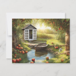 Sunny Apple Orchard Feiertagskarte