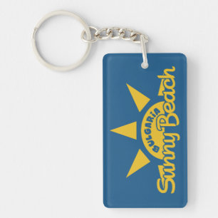 Sunny Beach BULGARIA texte et porte - clé couleur
