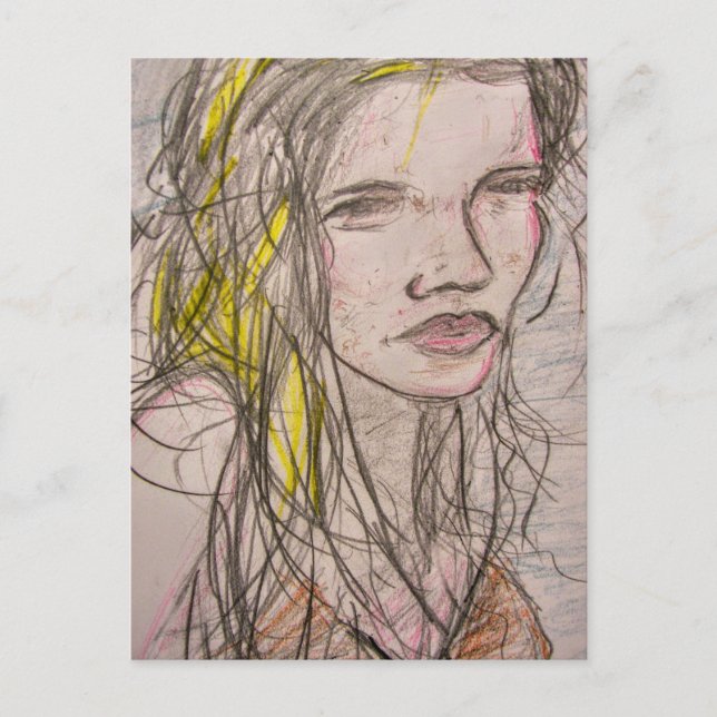 Sunny Beach Girl Postkarte (Vorderseite)