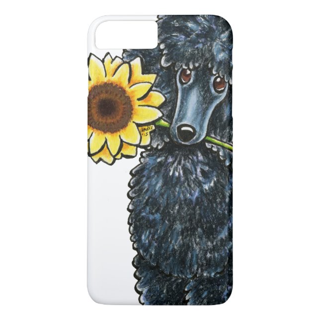 Sunny Black Miniature Poodle Case-Mate iPhone Hülle (Rückseite)