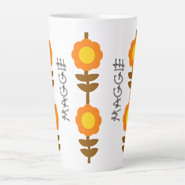 Sunny Bloom Latte Mug Milchtasse (Vorderseite)
