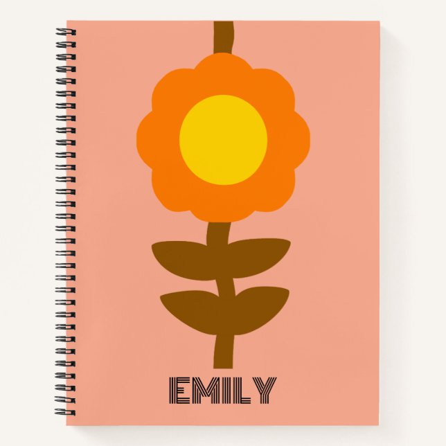 Sunny Bloom Notebook Notizbuch (Vorderseite)