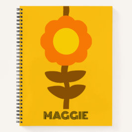 Sunny Bloom Notebook Notizbuch
