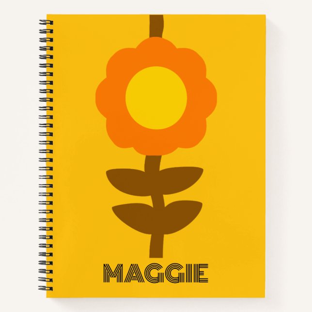 Sunny Bloom Notebook Notizbuch (Vorderseite)