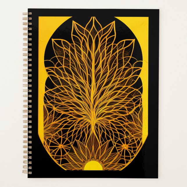 Sunny BOHO Minimalistisch Design Planer (Vorderseite)