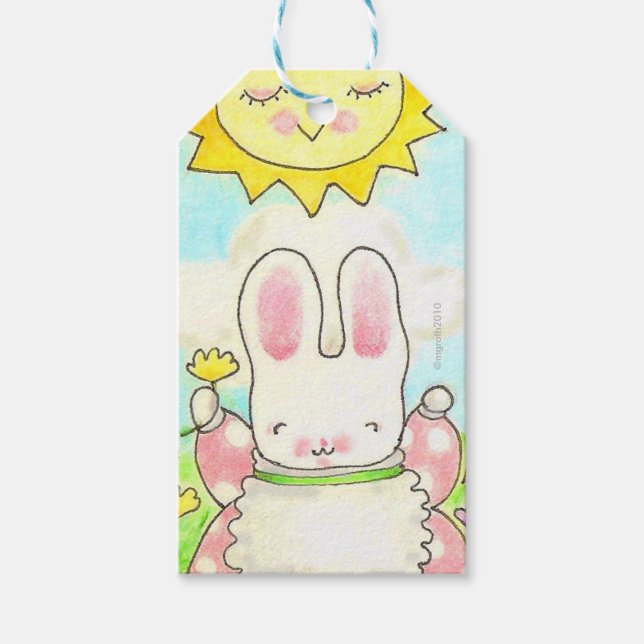 Sunny Bunny Geschenkanhänger (Vorderseite)