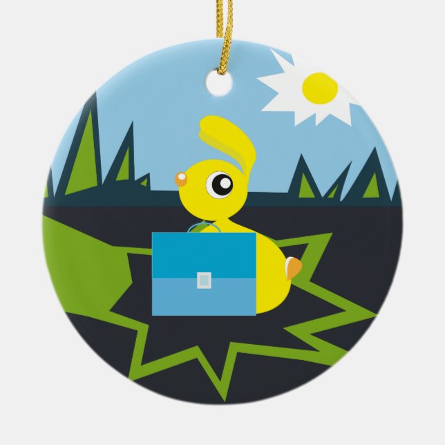 Sunny Bunny Keramikornament (Vorne)