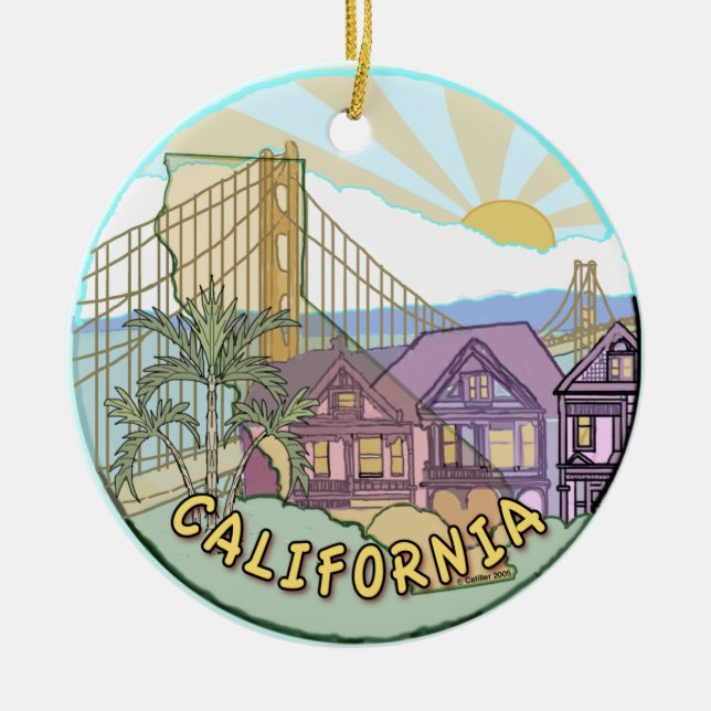 Sunny California Ornament (Vorne)