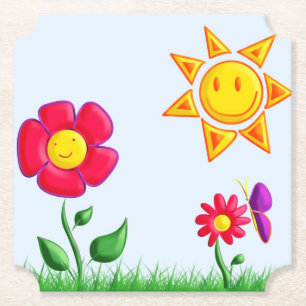 SUnny Canvas Print Untersetzer