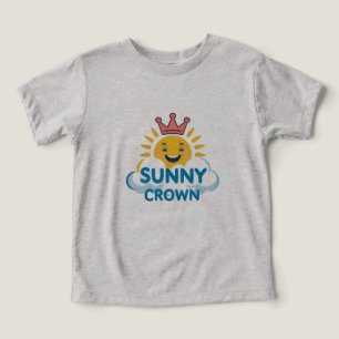 Sunny Crown Niedlich Cartoon Sun T - Shirt