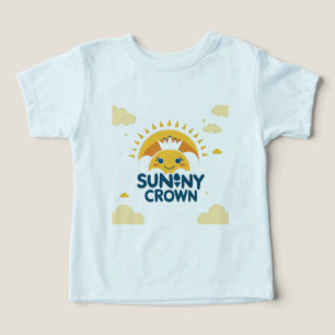 Sunny Crown Niedlich Cartoon Sun T - Shirt