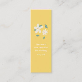 Sunny Daisy Customizable Mini Lesezeichen Telefonnummerkarte