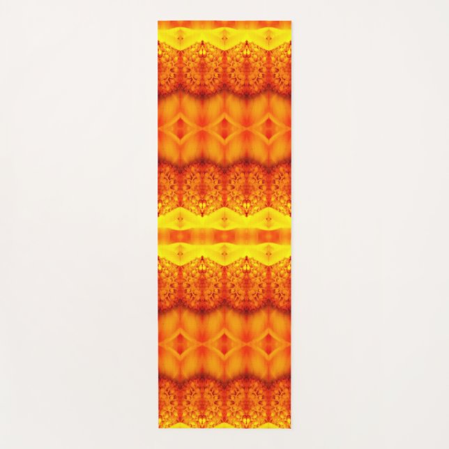 Sunny Daisy Ikat 3 Recoleta Yogamatte (Vorderseite)