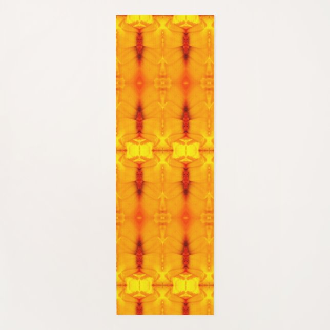Sunny Daisy Ikat Recoleta Yogamatte (Vorderseite)