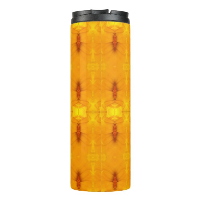 Sunny Daisy Ikat Thermosbecher (Rückseite)