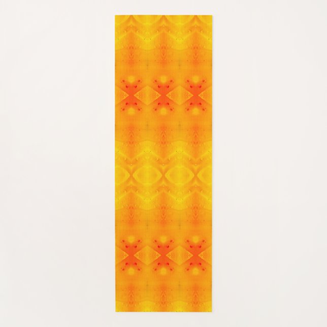 Sunny Daisy Ikat Too 9 Miami Yogamatte (Vorderseite)
