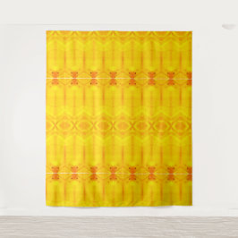 Sunny Daisy Ikat Too 9 Recoleta Wandteppich