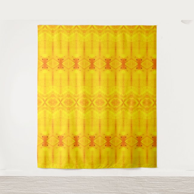 Sunny Daisy Ikat Too 9 Recoleta Wandteppich (Vorderseite)