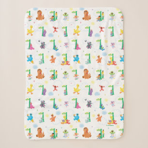 Sunny Day Sesame Street Pattern Sherpadecke